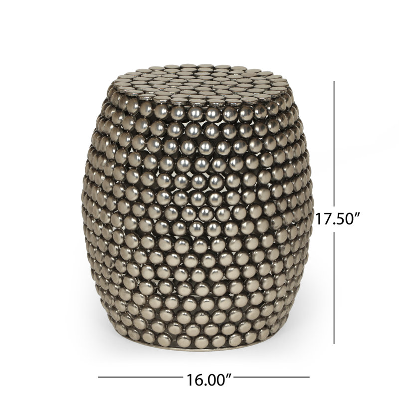 Dakota Fields Karol Iron Drum End Table & Reviews Wayfair